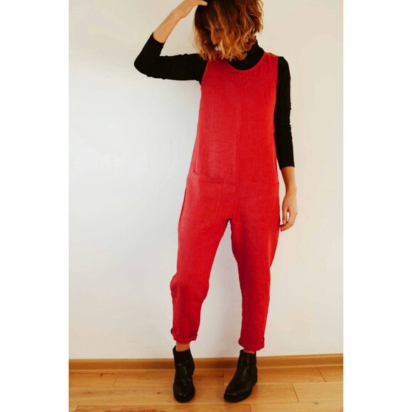 Offon Pants - NWT OffOn organic linen overall romper jumpsuit